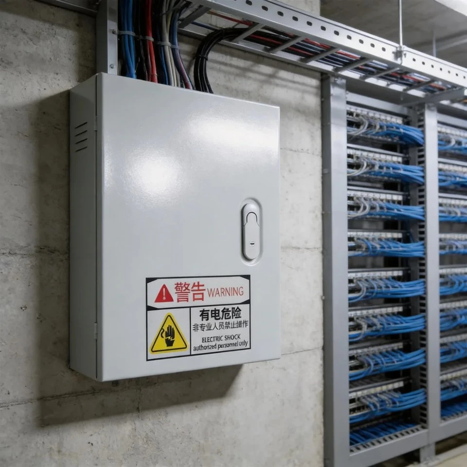 Metal Elèktrik Distribisyon Bwat te monte anvlòp elektrik
